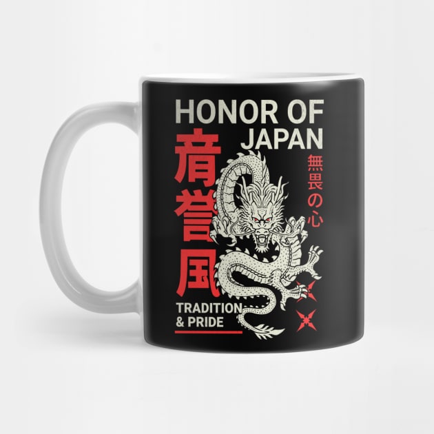 Honor of Japan Dragon Tradition Design by Designed By Marty